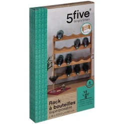 Rangement 8 bouteilles empilables Bambou - 5Five