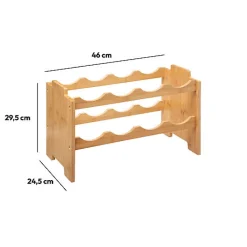 Rangement 8 bouteilles empilables Bambou - 5Five