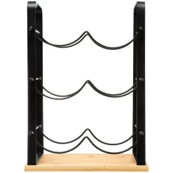 Rangement 6 bouteilles métal bambou Nera - 5Five