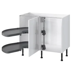 Rangement coulissant d'angle pour meuble de cuisine GoodHome Pebre 100 cm, gauche