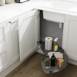 Rangement coulissant d'angle pour meuble de cuisine GoodHome Pebre 100 cm