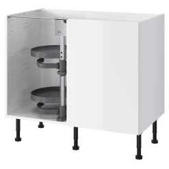 Rangement coulissant d'angle pour meuble de cuisine GoodHome Pebre 100 cm, droite