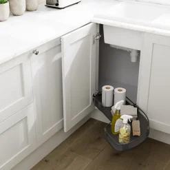 Rangement coulissant d'angle pour meuble de cuisine GoodHome Pebre 80 cm