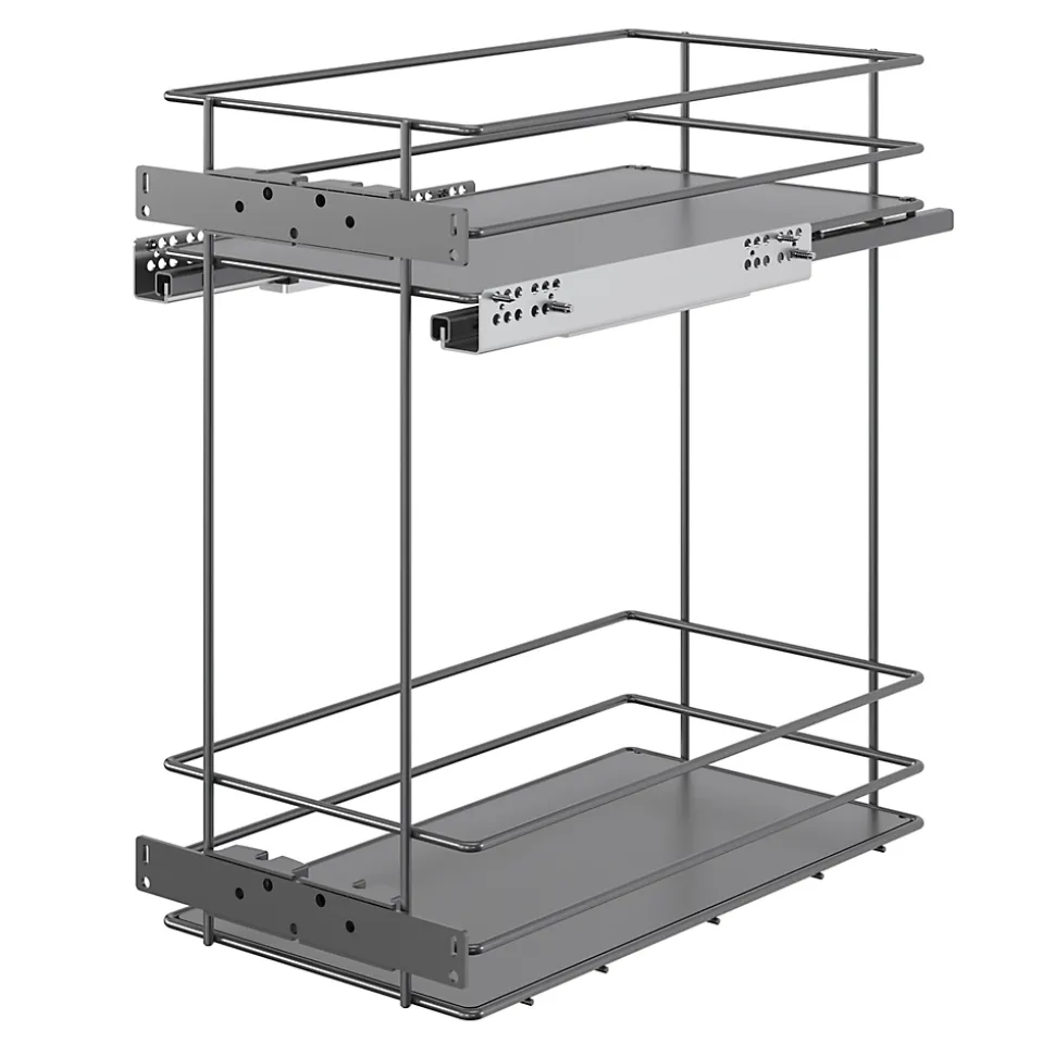 Rangement coulissant pour meuble de cuisine GoodHome Pebre 30 cm, 2 niveaux