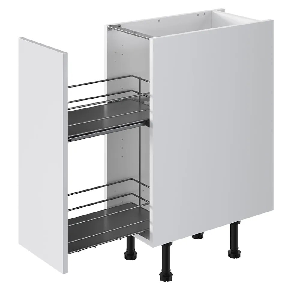 Rangement coulissant pour meuble de cuisine GoodHome Pebre 30 cm, 2 niveaux