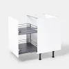 Rangement coulissant pour meuble de cuisine GoodHome Pebre 40 cm, 2 niveaux