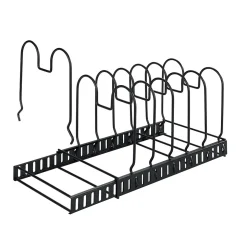 Rangement de placard cuisine - Support pour assiettes et couvercles