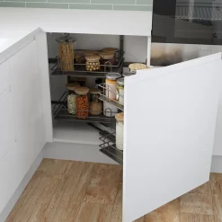 Rangement intérieur coulissant d'angle gauche pour meuble de cuisine GoodHome Pebre 100 cm