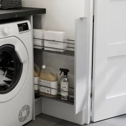 Rangement épices coulissant pour meuble de cuisine GoodHome Pebre 15 cm, 2 niveaux