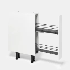 Rangement épices coulissant pour meuble de cuisine GoodHome Pebre 15 cm, 2 niveaux