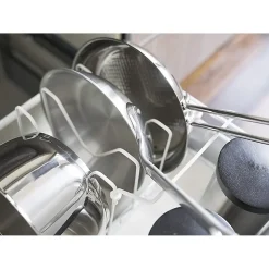 Rangement poêles et couvercles extensible en acier