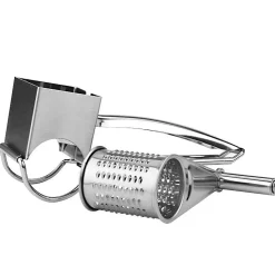 Rape à fromage Manuelle en acier inoxydable avec 4 tambours Herzberg HG04289