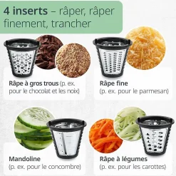 Rape electrique ADE ADE4260336178651 200W 4 inserts inox