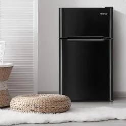 Refrigerateur 90 L Combine Refrigerateur 63L avec Temperature Reglable Congelateur 27L