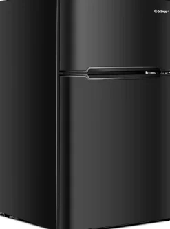 Refrigerateur 90 L Combine Refrigerateur 63L avec Temperature Reglable Congelateur 27L