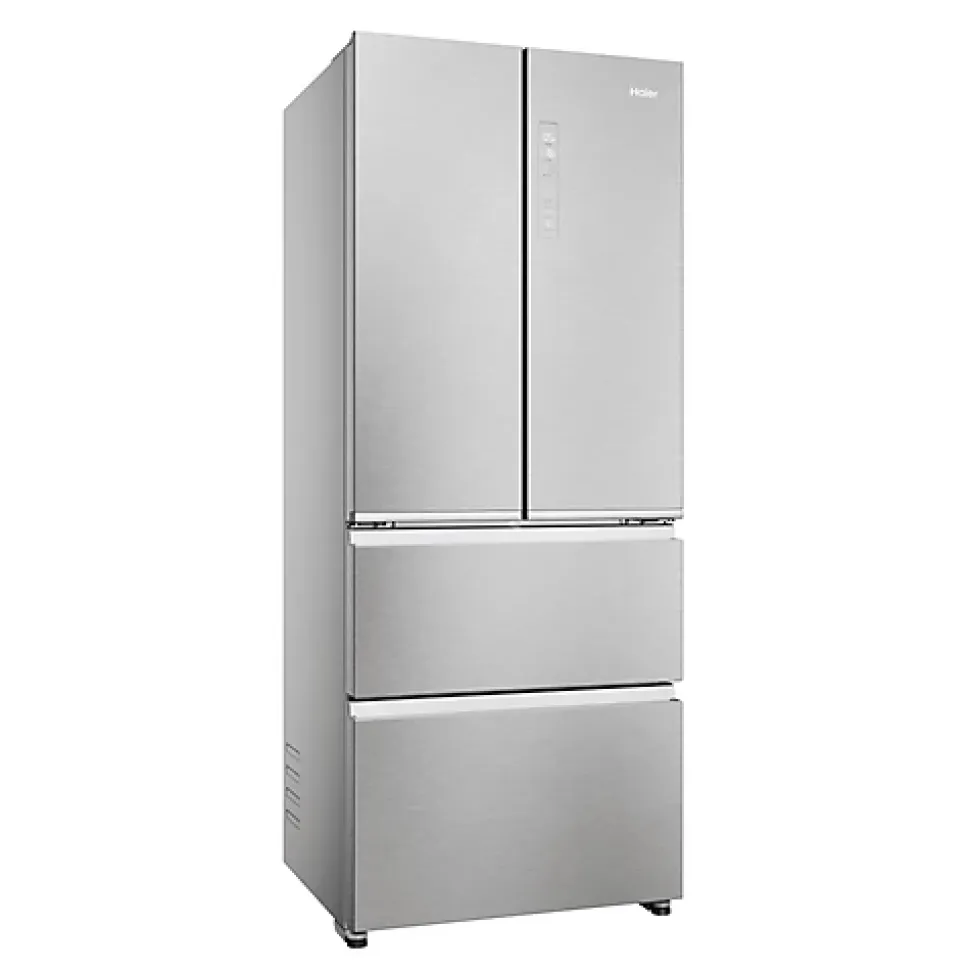 Refrigerateur Americain - Frigo multi-portes - HAIER - HFR3718ENMM - Classe E - 402 L 262 + 140 - 37 dB - Gris