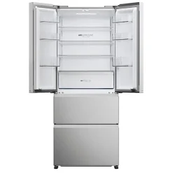 Refrigerateur Americain - Frigo multi-portes - HAIER - HFR3718ENMM - Classe E - 402 L 262 + 140 - 37 dB - Gris