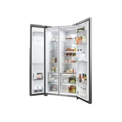 Refrigerateur Americain - Frigo Américain - HAIER - HSW59F18EIMM - Classe E - 601 L - 36 dB - Platinium