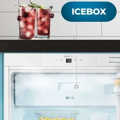 Refrigerateur mini réfrigérateur Bolero CoolMarket 121 L statique congélateur 17 L blanc 54.5 cm 59.5 cm 81.8