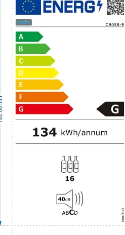 Refroidissement à Vin Dessous de Comptoir Série-C - 16 Bouteilles - Polar