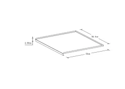 Revêtement pour meuble de cuisine GoodHome Sonchu métal l. 60 x P. 50 cm