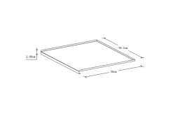 Revêtement pour meuble de cuisine GoodHome Sonchu métal l. 80 x P. 50 cm