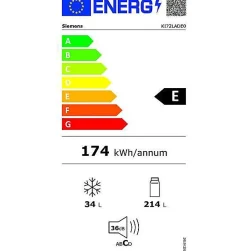 Réfrigérateur 1 porte intégrable à pantographe 248l Siemens KI72LADE0 iq500