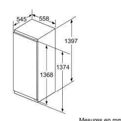 Réfrigérateur 1 porte intégrable à pantographe 220l Siemens KI51FADE0 iq700