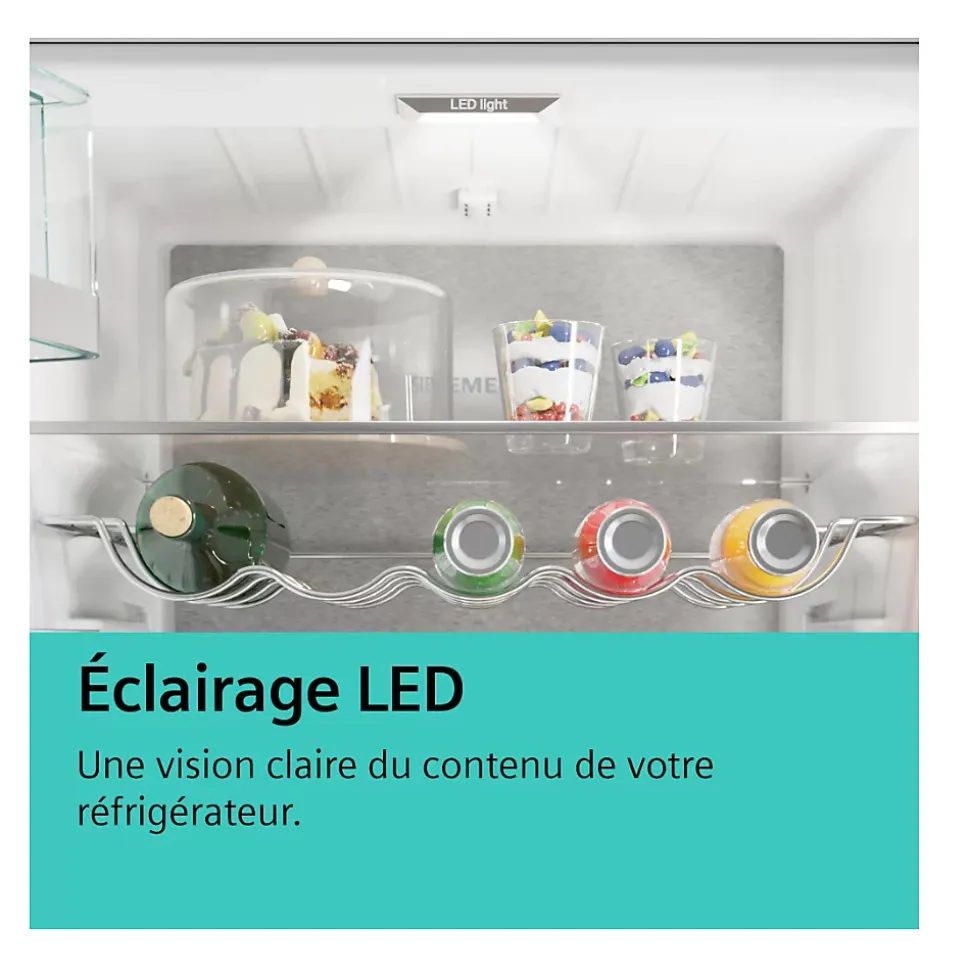 Réfrigérateur 1 porte intégrable à pantographe 165l Siemens KI31RVFE0 iq300