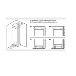 Réfrigérateur 1 porte intégrable à pantographe 310l blanc Neff KI1812FE0