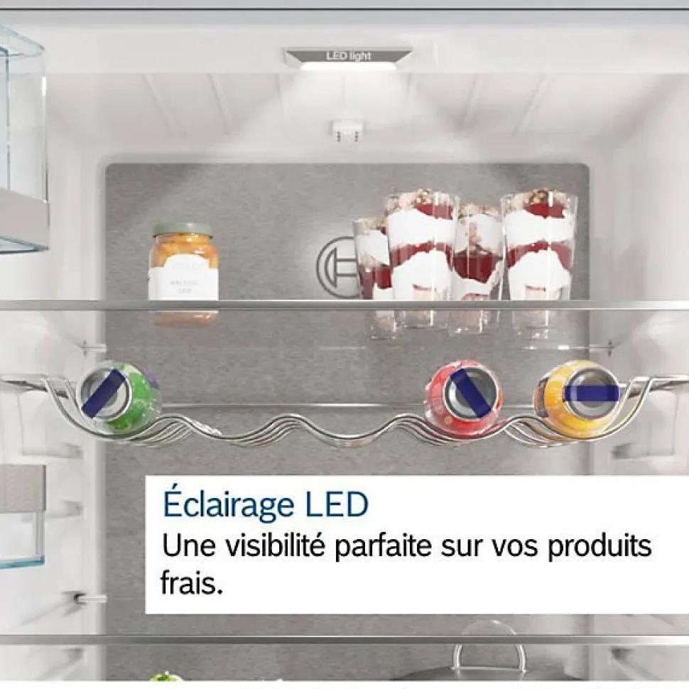 Réfrigérateur 1 porte intégrable à glissière 346l Bosch KSV36VLDP série 2