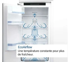 Réfrigérateur 1 porte intégrable à glissières 204l Bosch KIR415SE0 série 2