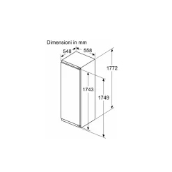 Réfrigérateur 1 porte intégrable à pantographes 280l Siemens KI82LVFE0 iq300