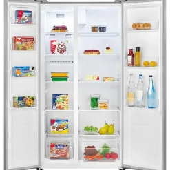 Réfrigérateur américain avec congélateur 442L Inox Bomann SBS7344-Inox