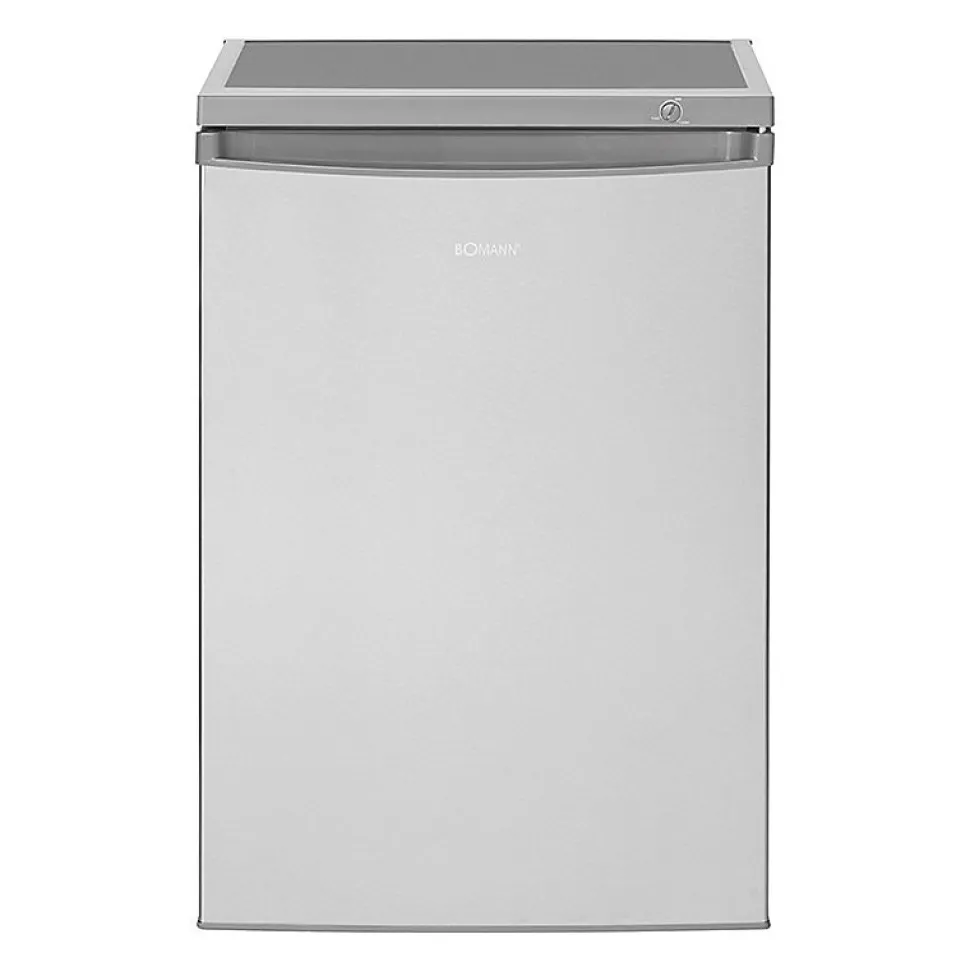 Réfrigérateur avec petit congélateur 120L inox Bomann KS 2184.1 inox