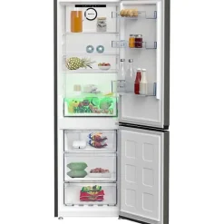 Réfrigérateur combiné - BEKO - B5RCNE366HG - Classe C - 316 L - 59,5 x 66,3 x 186,5 cm - Manhattan Gray