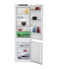 Réfrigérateur combiné - BEKO - 2 portes - Intégrable - 254 L (185 L + 69 L) - Froid ventilé - Classe E