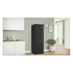 Réfrigérateur combiné - BOSCH - KGN36VXCT - Classe C - 321 L - 186 x 60 x 66,50 cm - Acier brossé noir