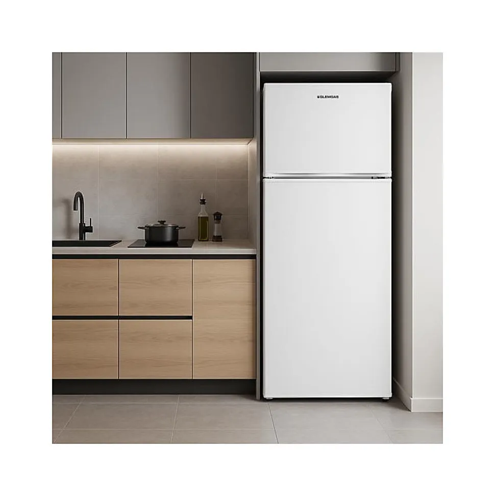 Réfrigérateur combiné 145cm 212l blanc Glem Gas GRF170WH