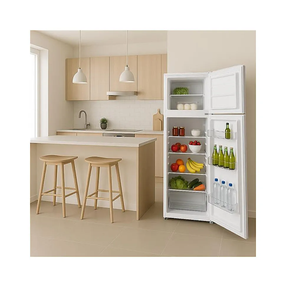 Réfrigérateur combiné 145cm 212l blanc Glem Gas GRF170WH