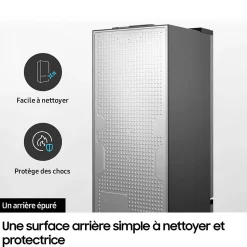 Réfrigérateur combiné 60cm 344l nofrost, blanc Samsung RB33B610EWW