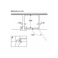 Réfrigérateur combiné 60cm 363l nofrost acier brossé Bosch KGN392I1F