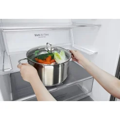 Réfrigérateur combiné 70cm 462l nofrost Lg GBB569MCAZN