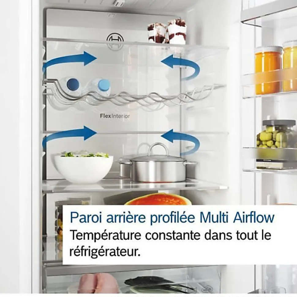 Réfrigérateur combiné 70cm 440l nofrost Bosch KGN492LDF série 4