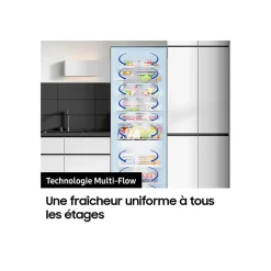 Réfrigérateur combiné 76cm 508l ventilé noir Samsung RB50DG601EB1