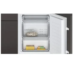 Réfrigérateur combiné intégrable à glissières 267l blanc Neff KI5861SE0