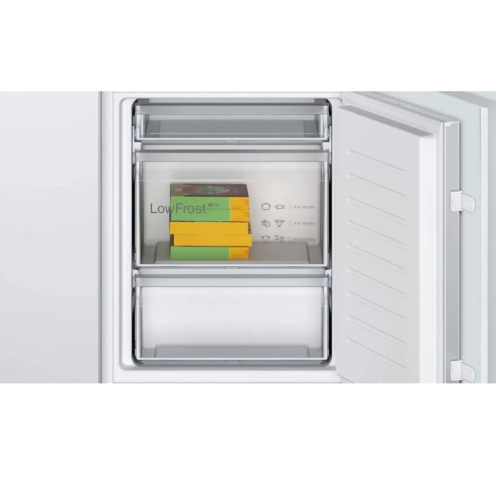 Réfrigérateur combiné intégrable à glissières 267l blanc Bosch KIV865SE0