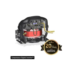 Réfrigérateur combiné intégrable à glissières 263l Samsung BRB38G705EWW