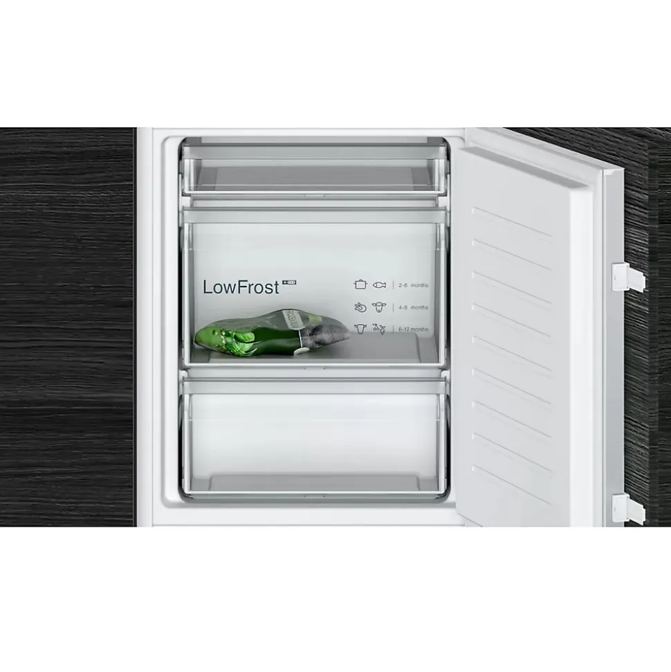 Réfrigérateur combiné intégrable à glissières 267l blanc Siemens KI86VNSE0