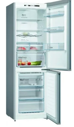 Réfrigérateur congélateur à poser porte réversible Bosch KGN36VLED 237L / 87L, inox